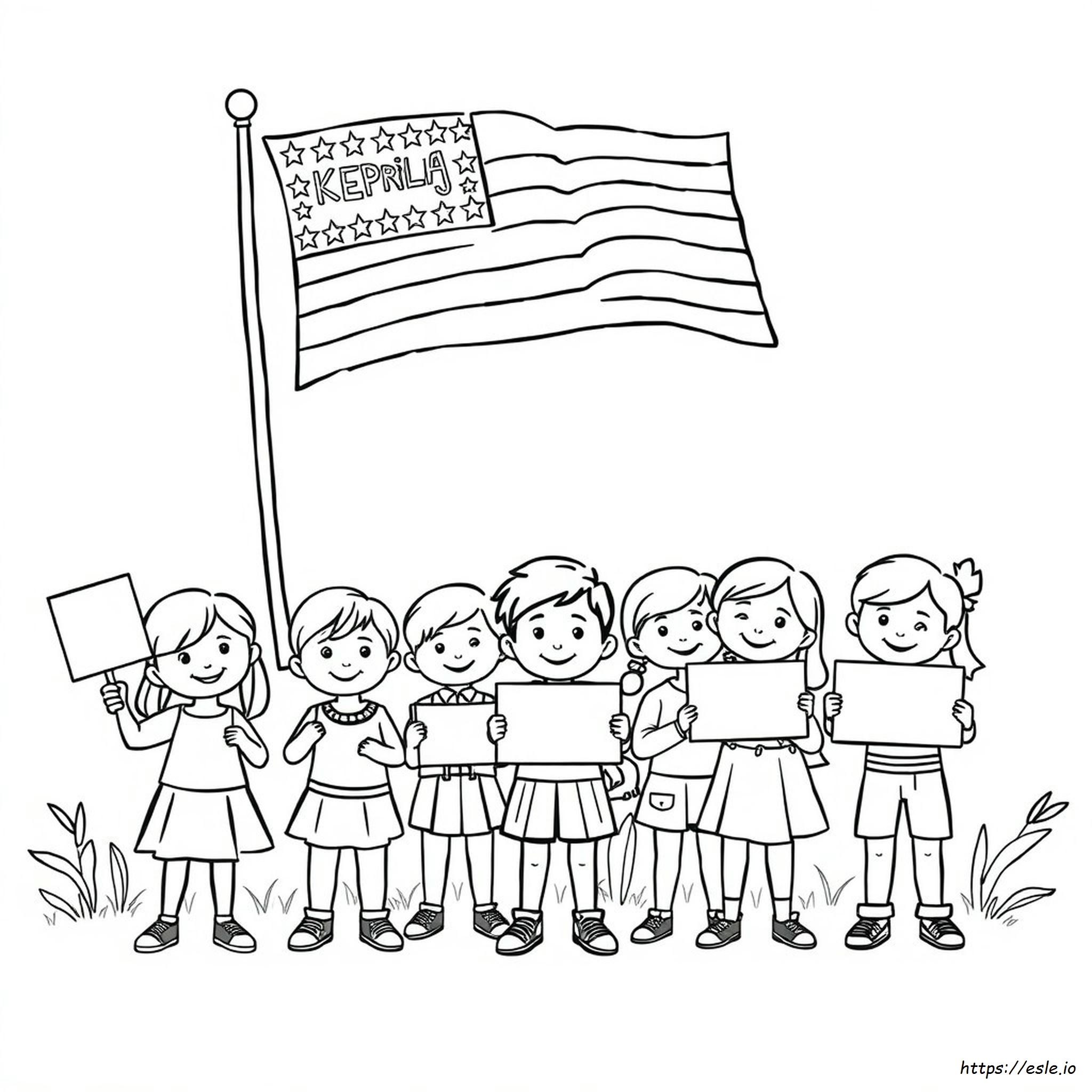 Kindergarten Republic Day Colouring Worksheets