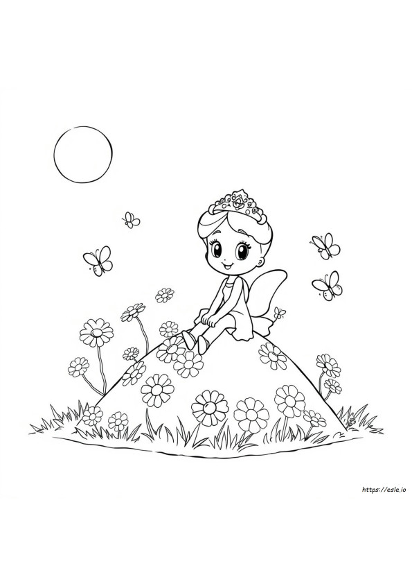 Princess Poppy Colouring Pages