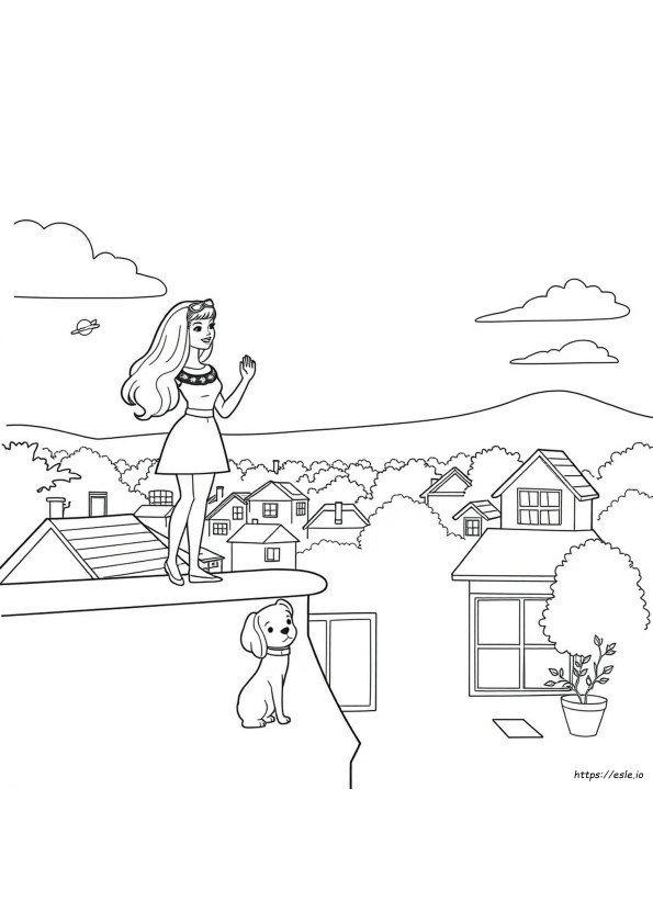 Barbie Life In The Dreamhouse Colouring Pages
