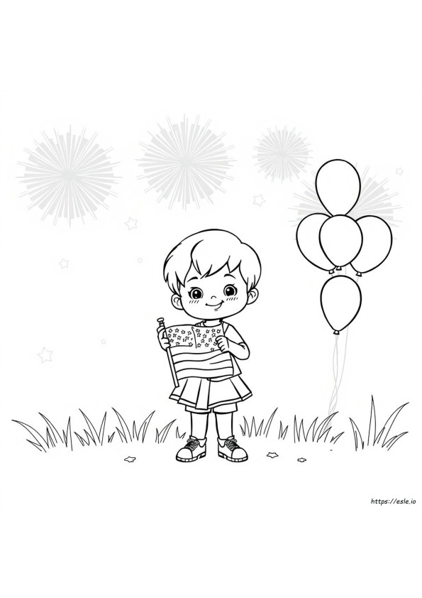 Cute Fourth Of July Coloring Pages
