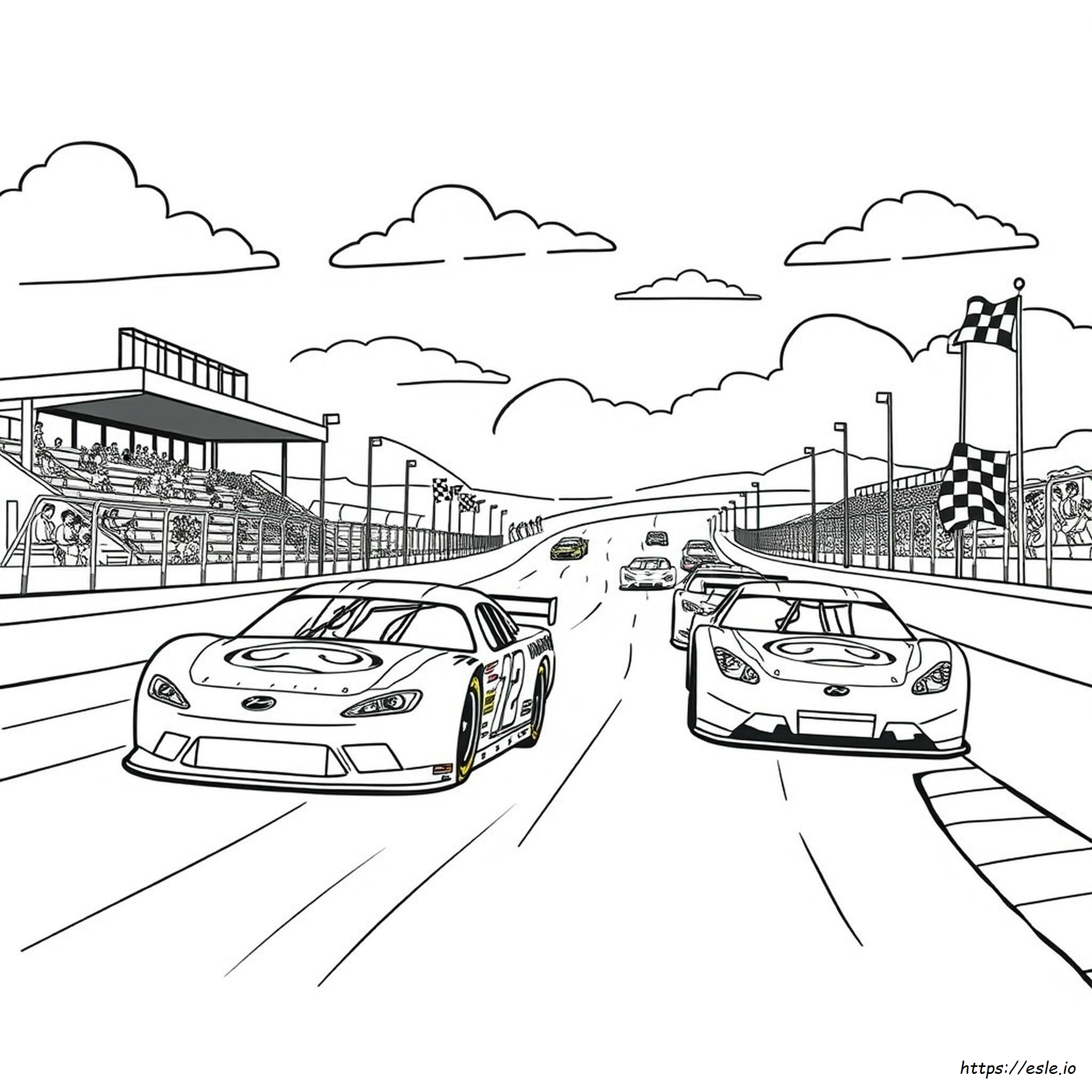 Coloriages Voitures De Course Nascar