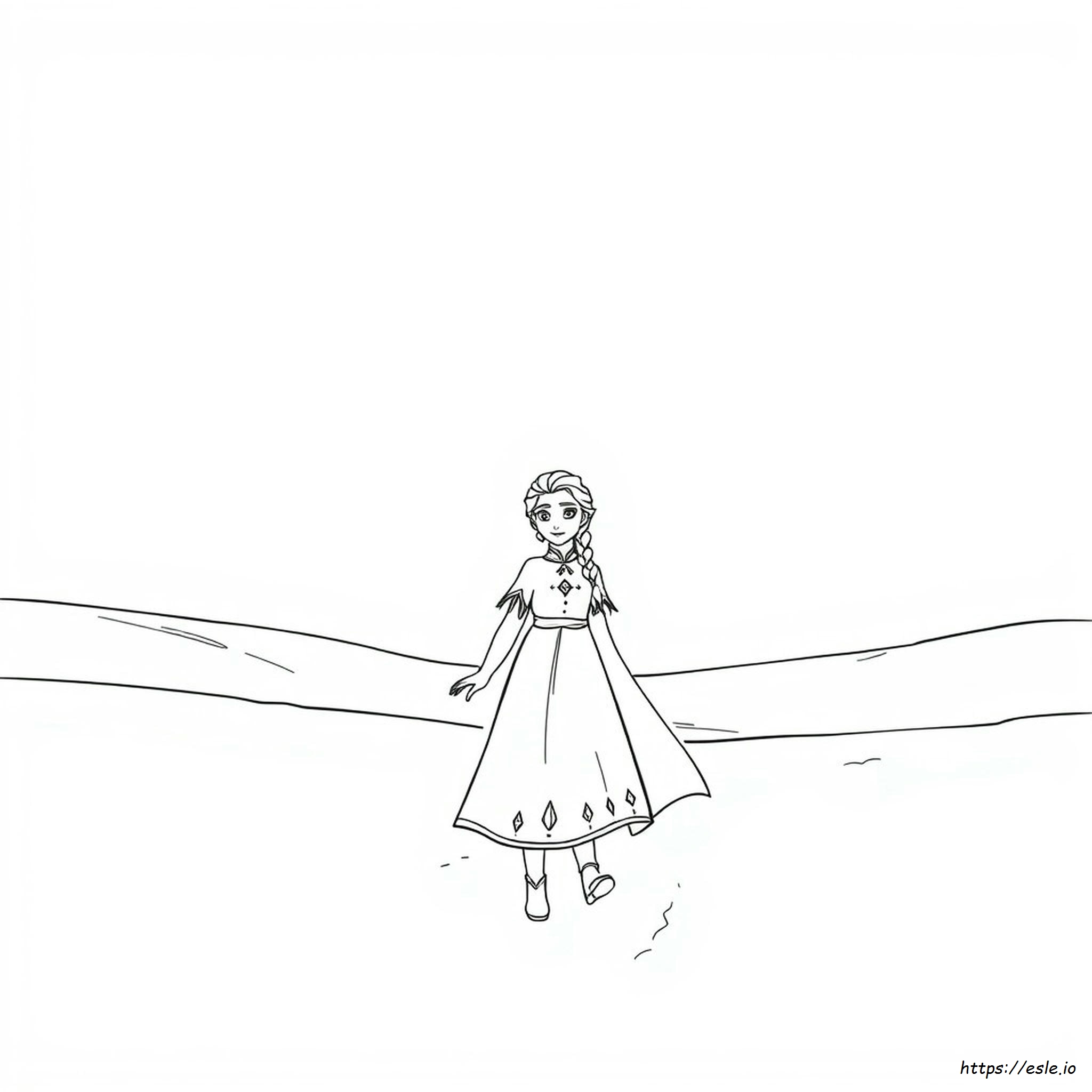 Anna Elsa Frozen Fever Coloring Pages