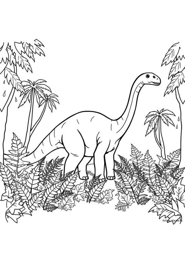 Diplodocus Ausmalbild Zum Ausdrucken