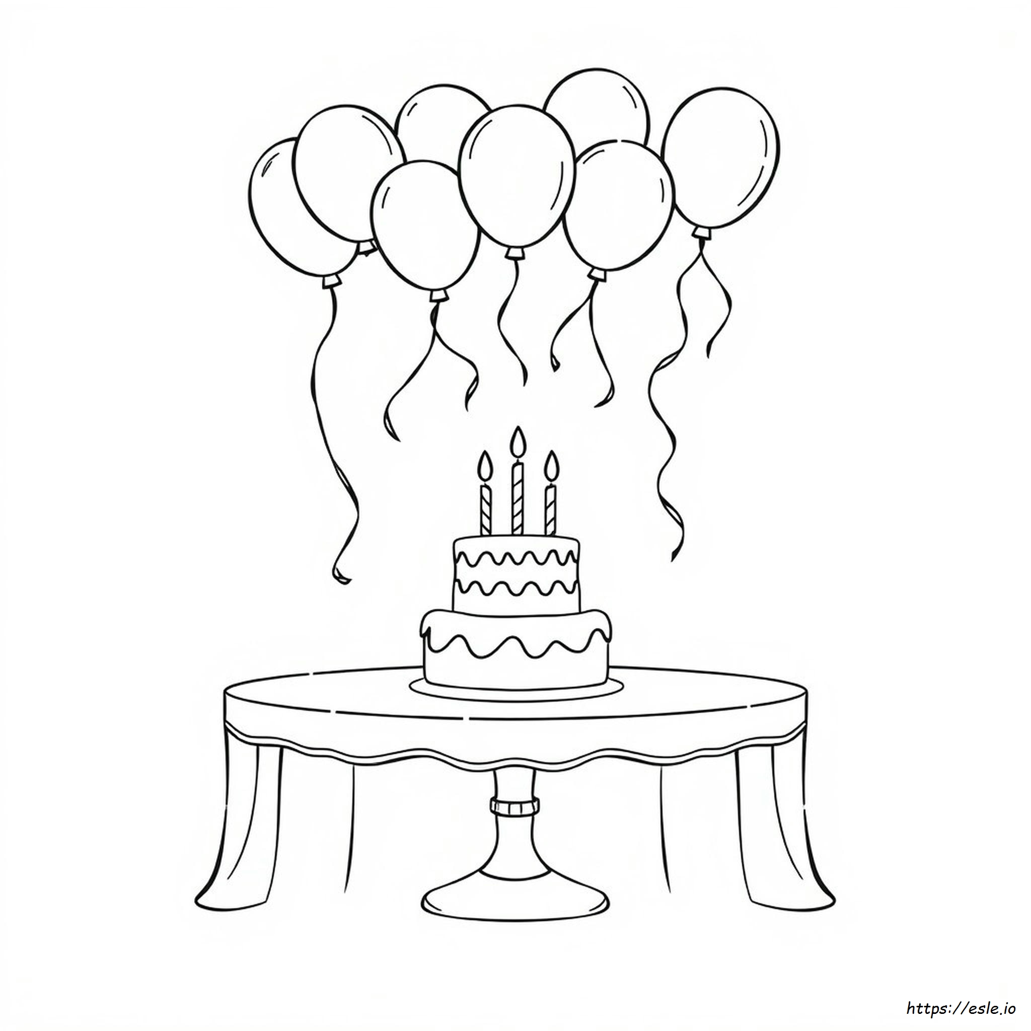 Birthday Card Coloring Page Pdf