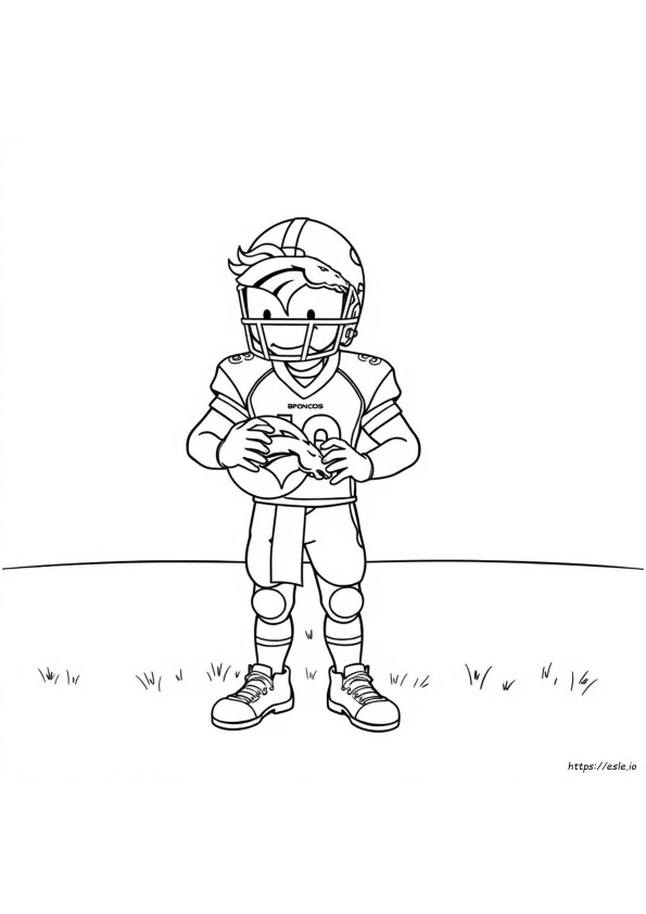 Broncos Helmet Coloring Page