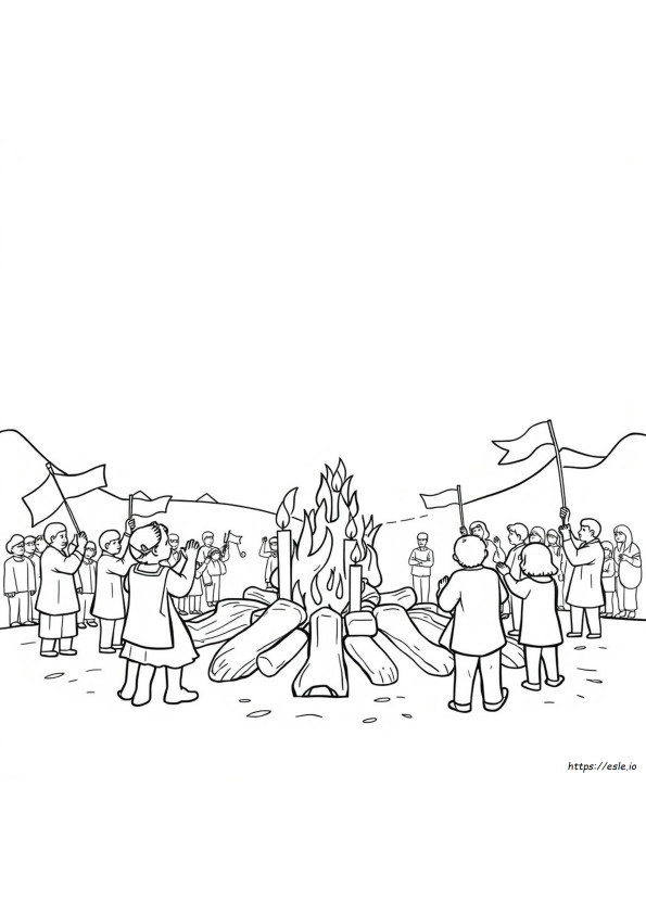 Lag Baomer Para Colorear