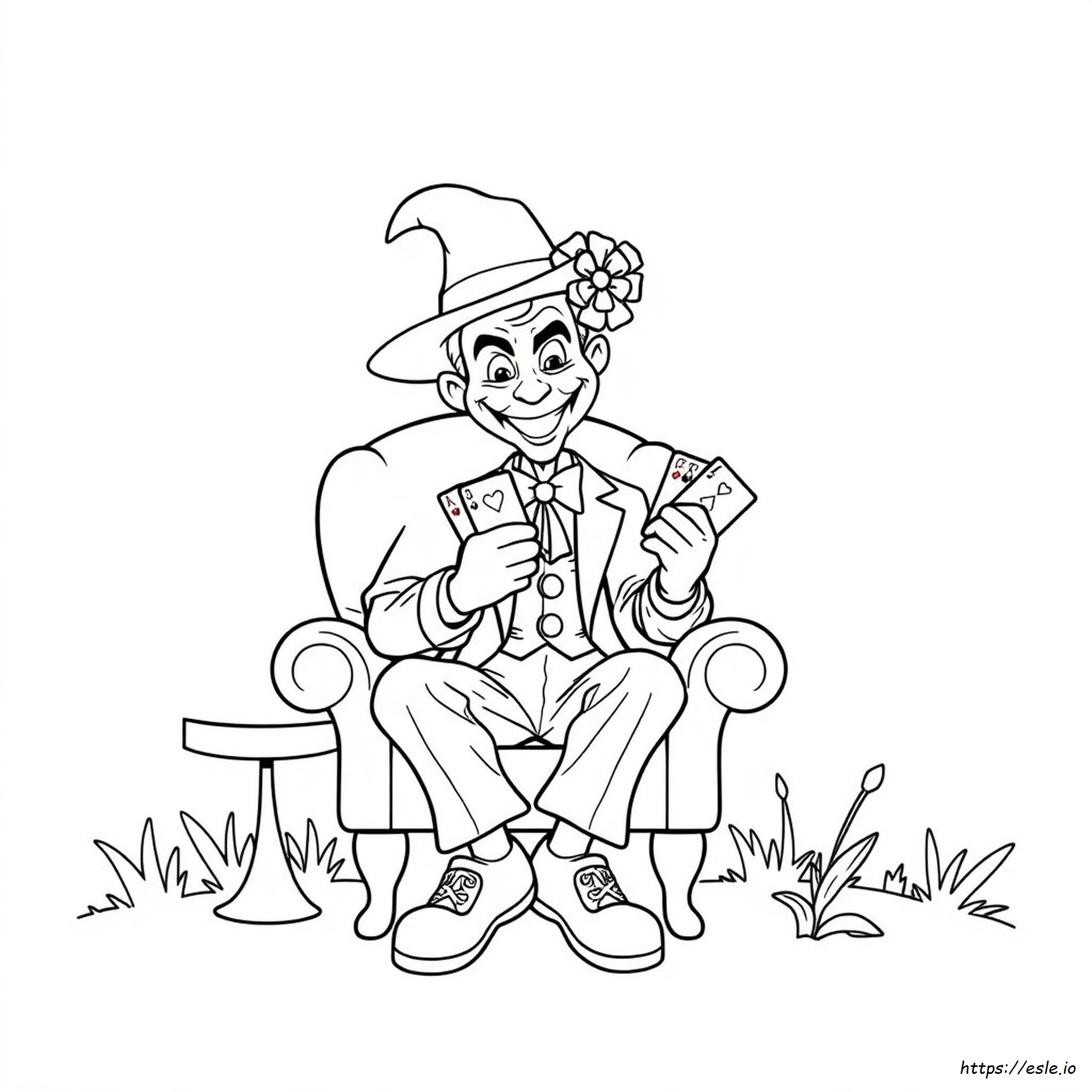 Joker Colouring Page