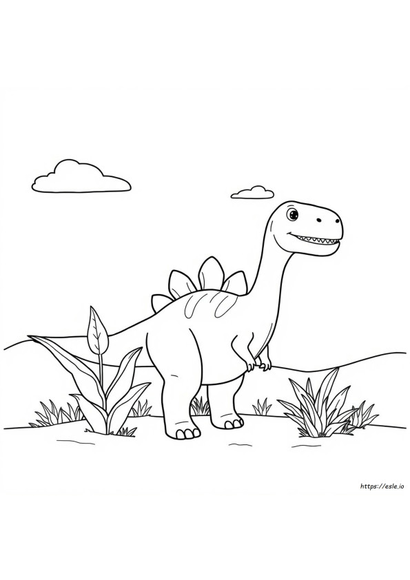Dino Kleurplaat