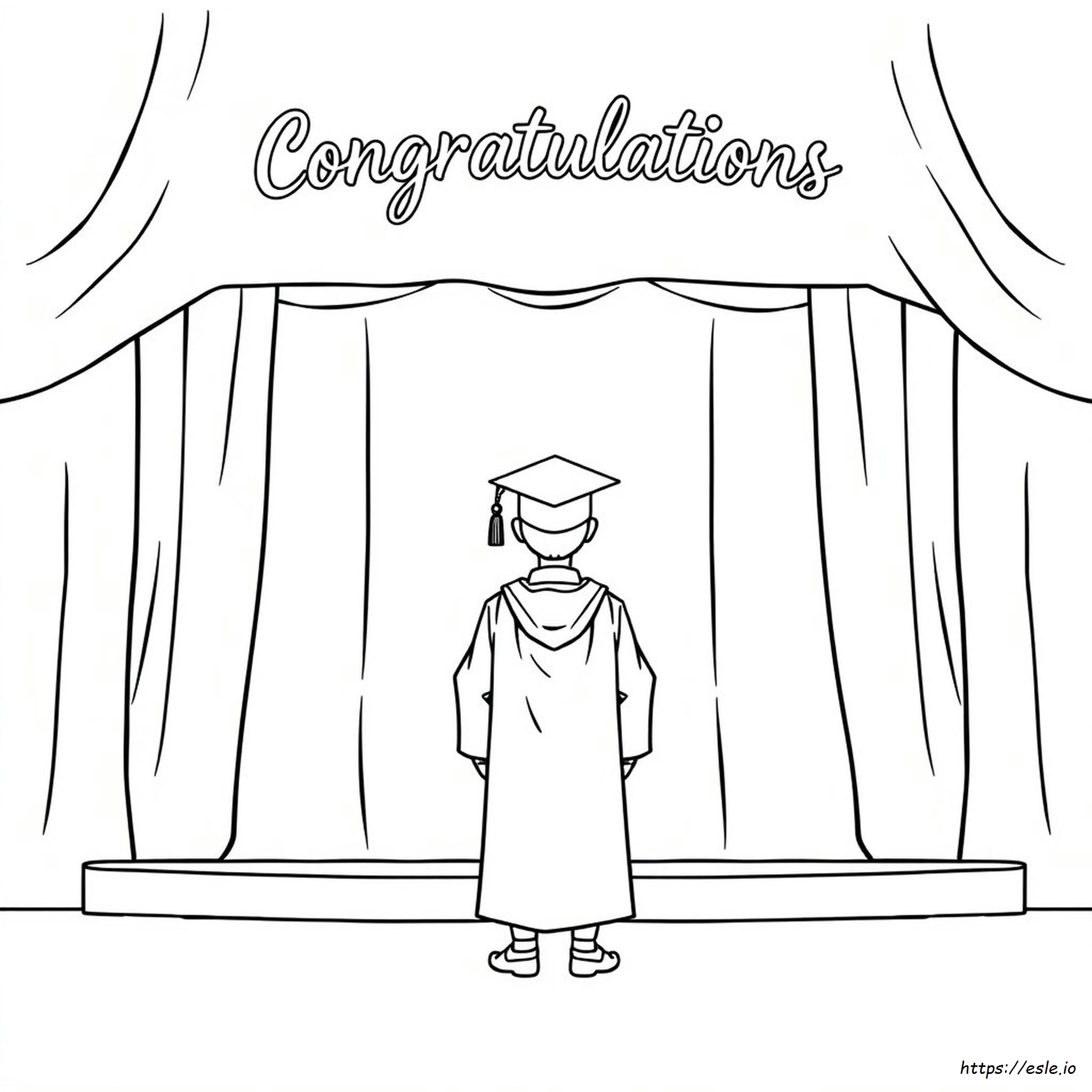 Cap And Gown Coloring Page