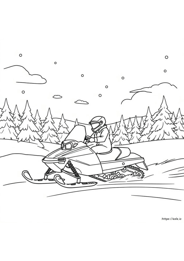 Motorosszán Színező Képek
