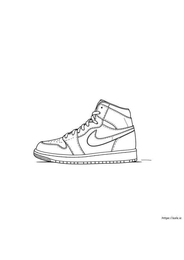 Air Jordan 1 Para Colorir