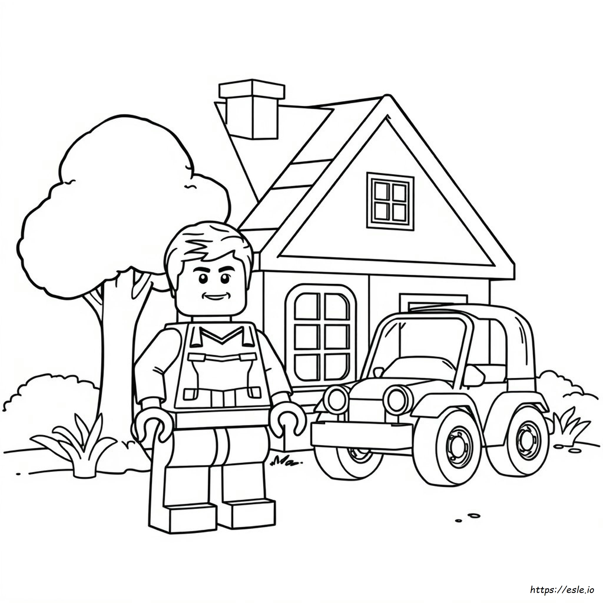 Lego Man Colouring