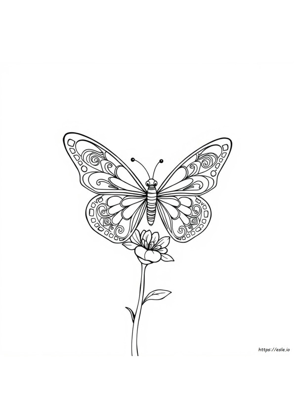 Zentangle Vlinder Kleurplaten