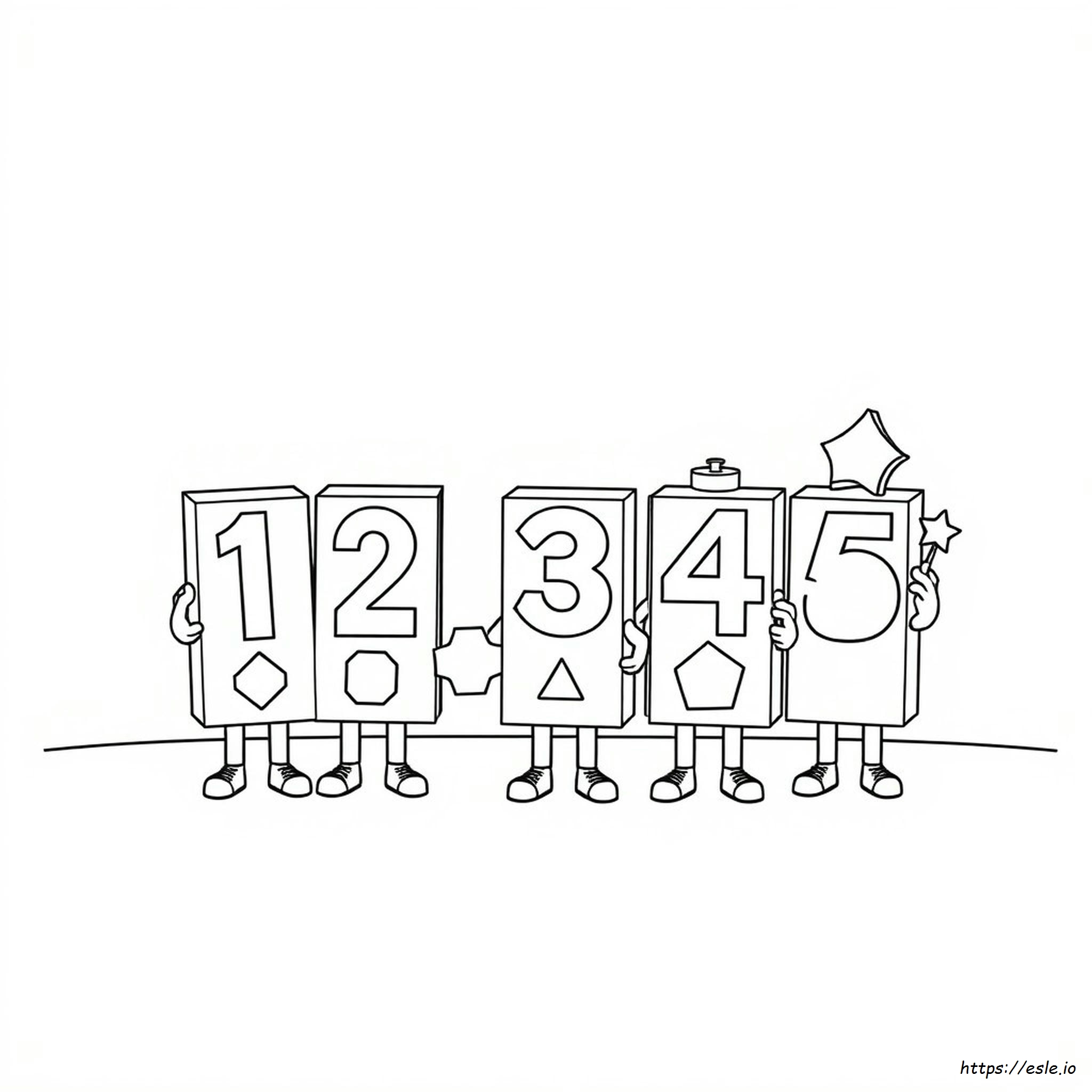 Alphablocks Numberblocks Szinező