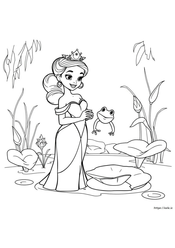 Princesa Tiana Para Colorir E Imprimir