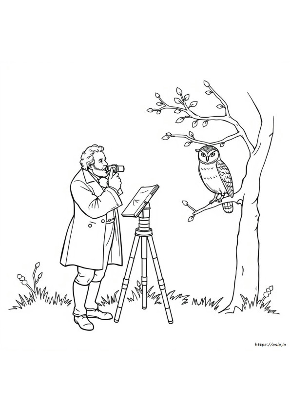 Coloriage John James Audubon