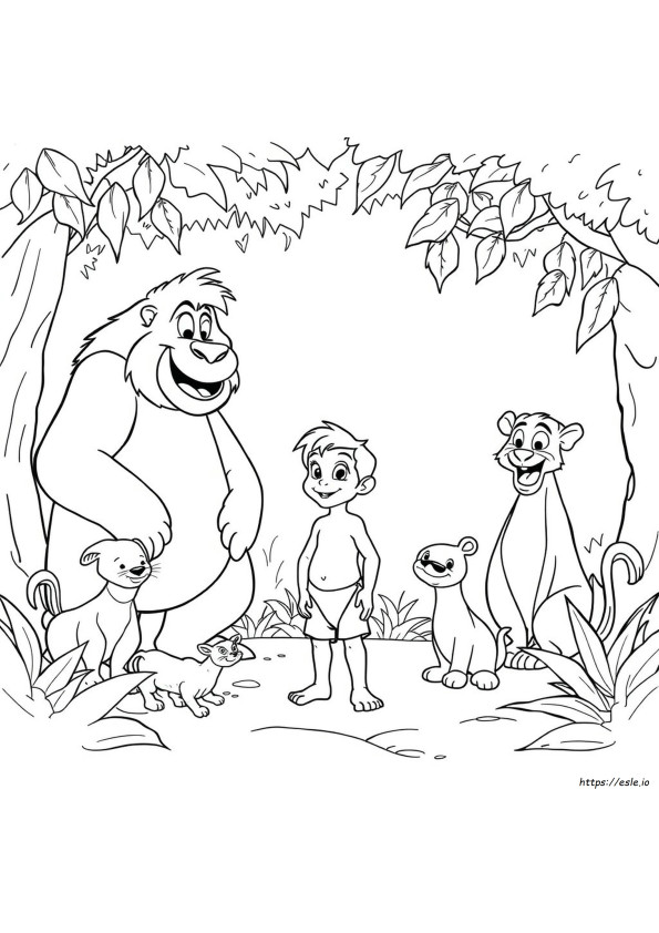 Mowgli Coloring