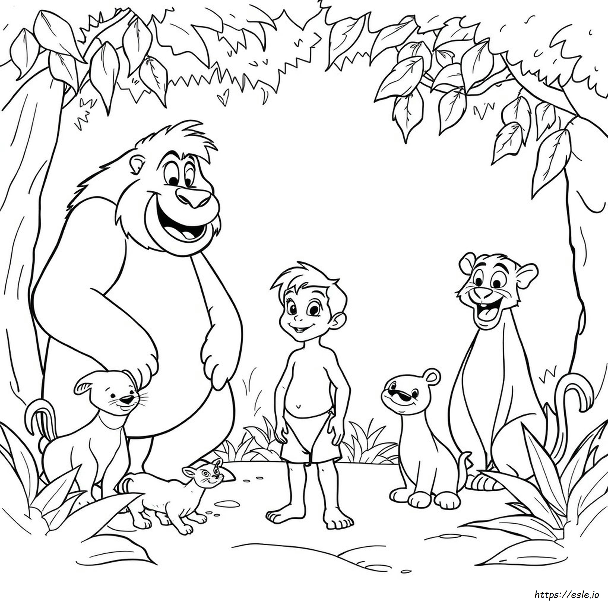 Mowgli Coloring
