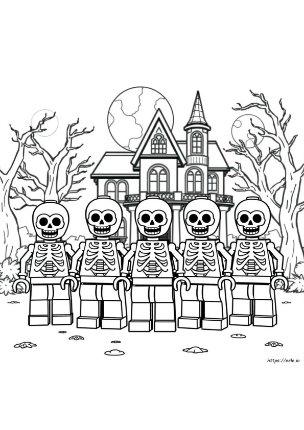 Lego Skeleton Gambar Mewarnai