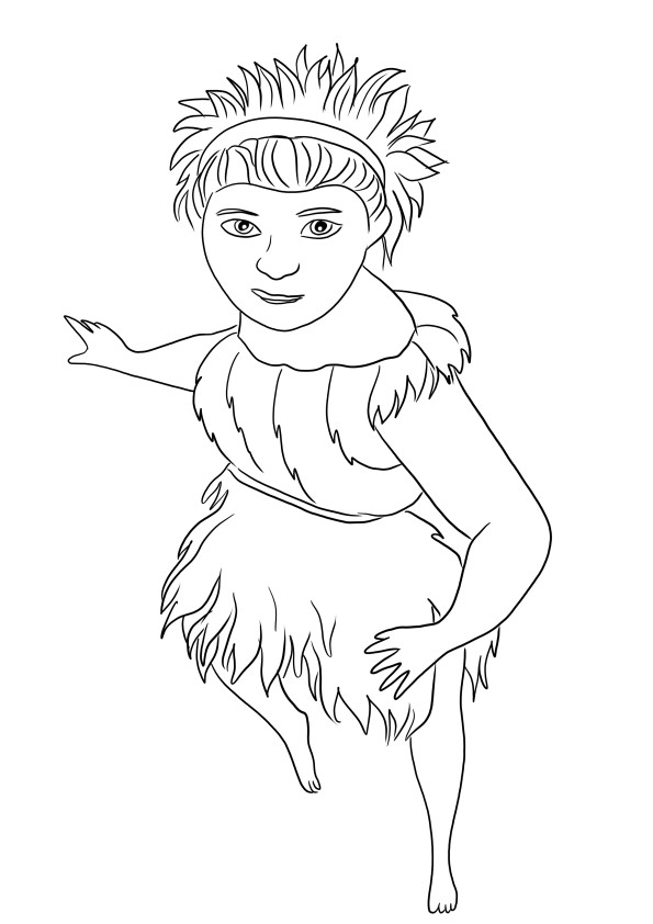 A great printable of Ugga Croods-easy to color and have much fun