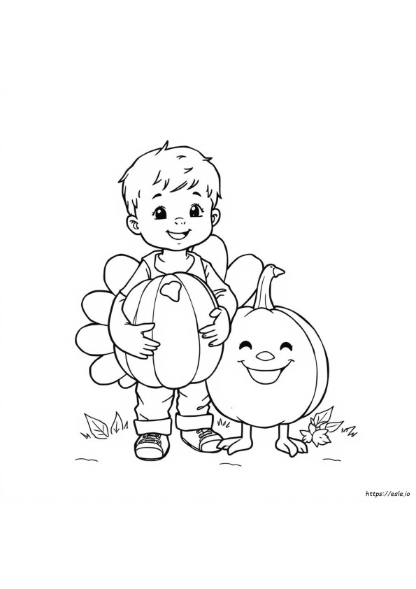 Coloriage Bébé Dindon À Imprimer