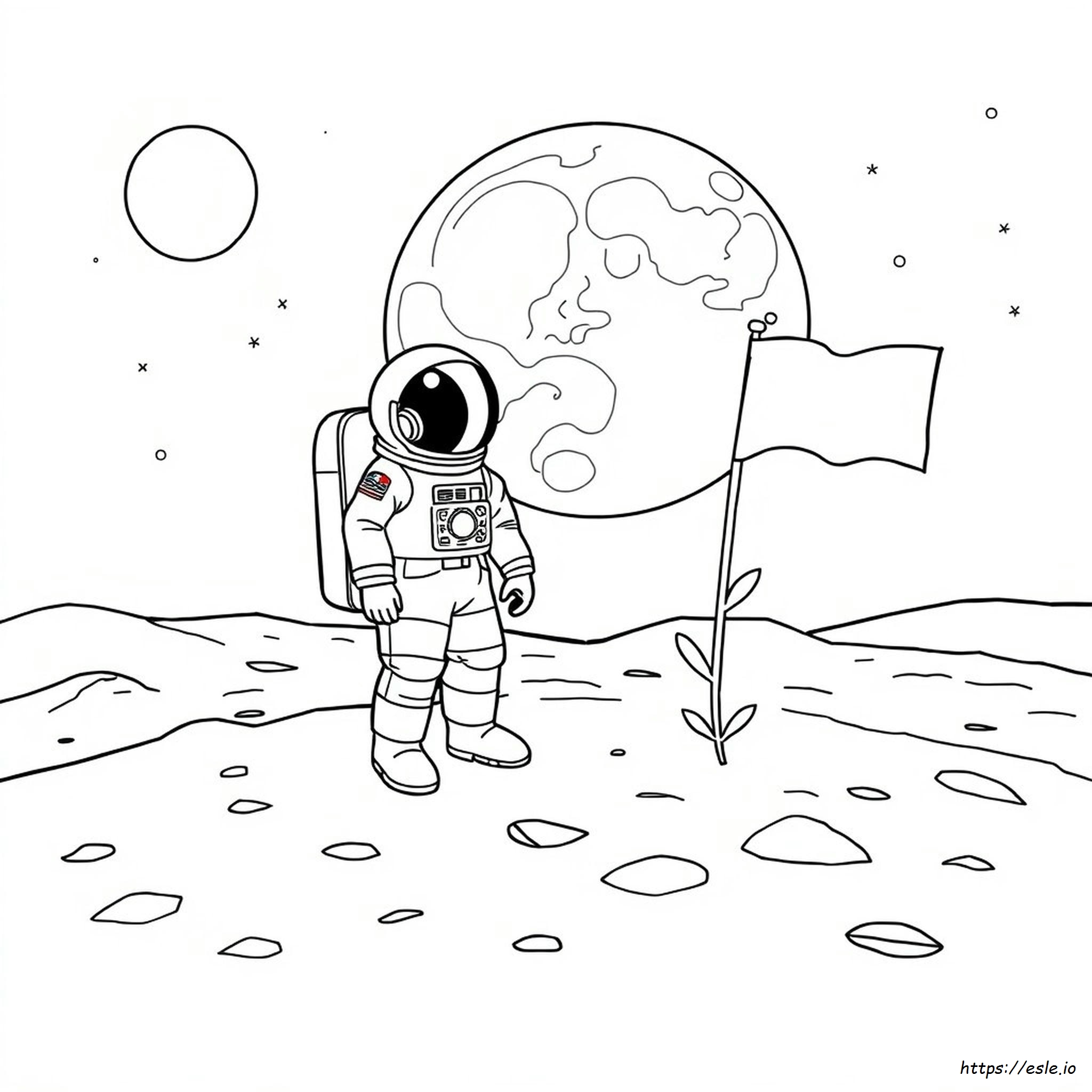 Coloring Picture Of Astronaut