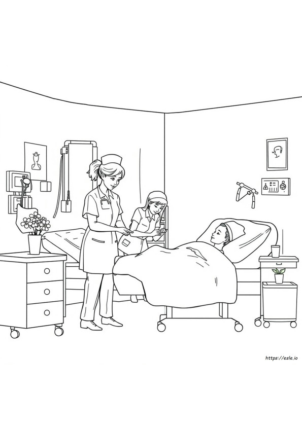 Gambar Mewarnai Perawat
