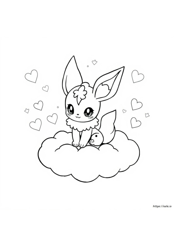 Kawaii Sylveon Coloring Pages