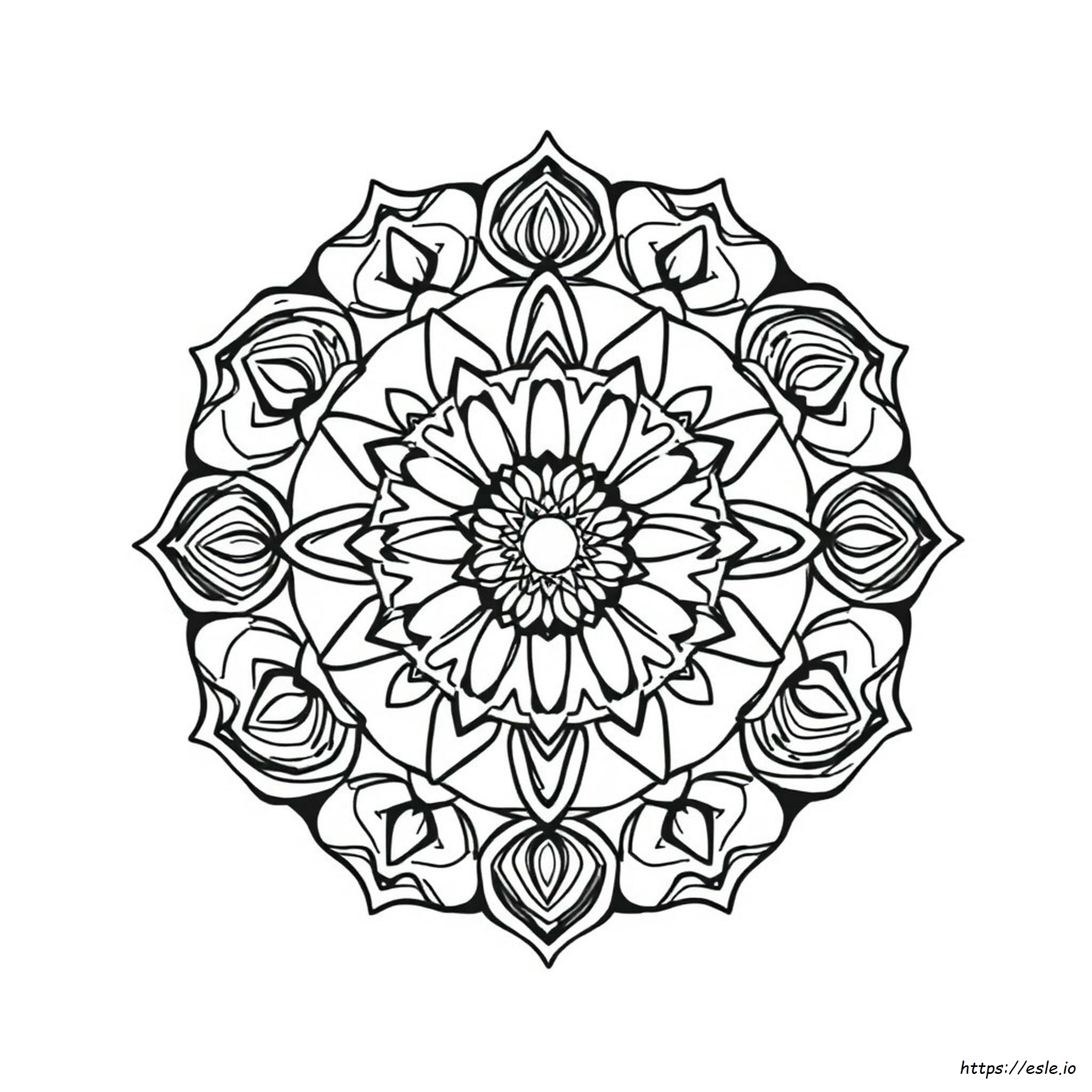 Monday Mandala Free Coloring Pages