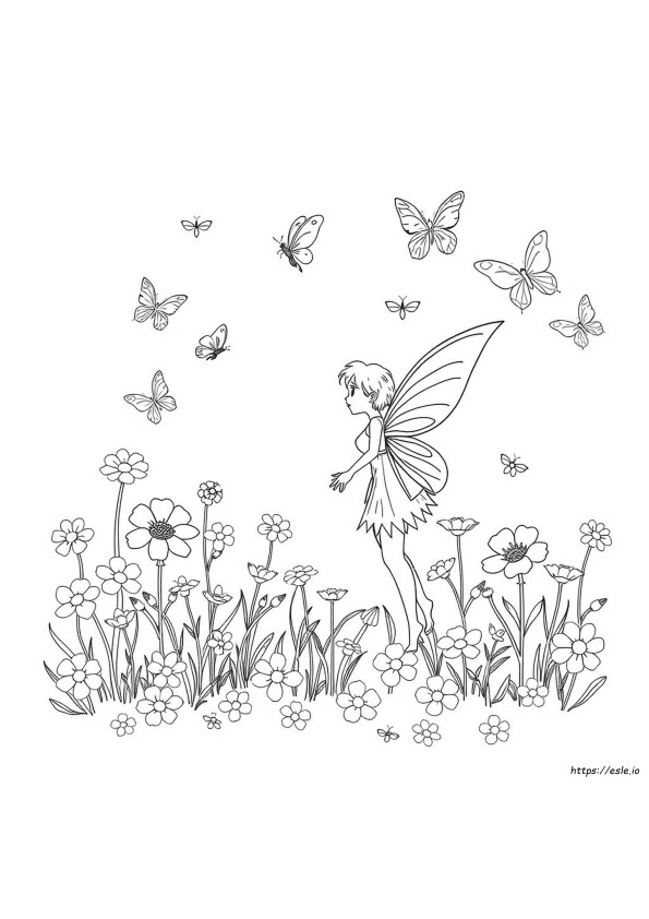 Lente Fee Kleurplaten