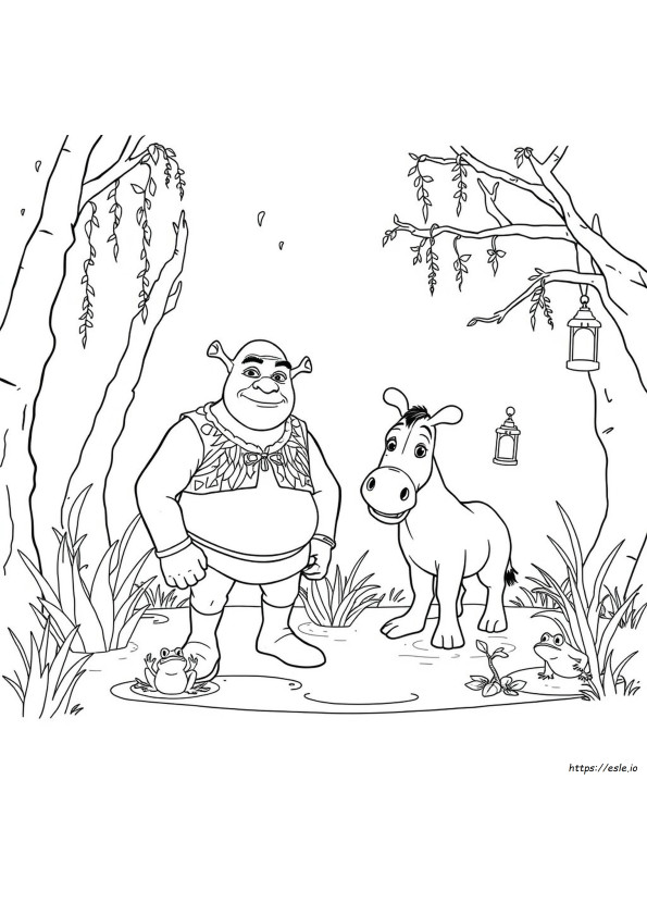 Shrek Ausmalbilder