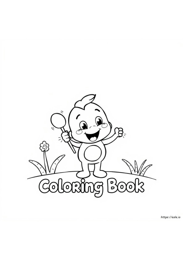 Cartoon Coloring Book Cover Design
