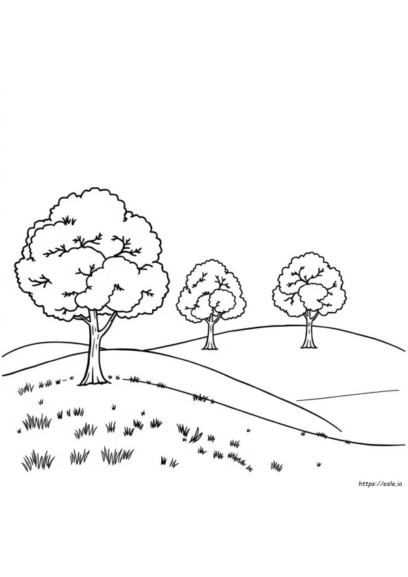 How To Color Trees With Colored Pencils