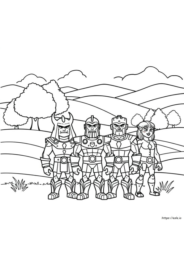 Titans Go Coloring Pages