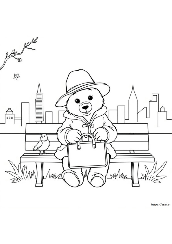 Livro De Colorir Do Urso Paddington
