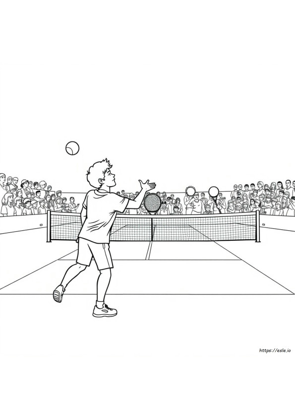 Tennis Da Colorare