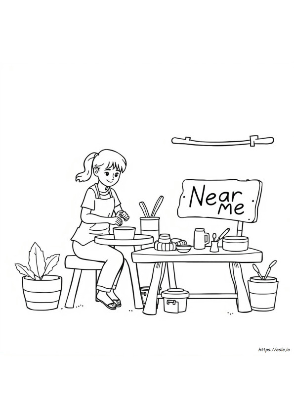 Coloring Pottery Near Me