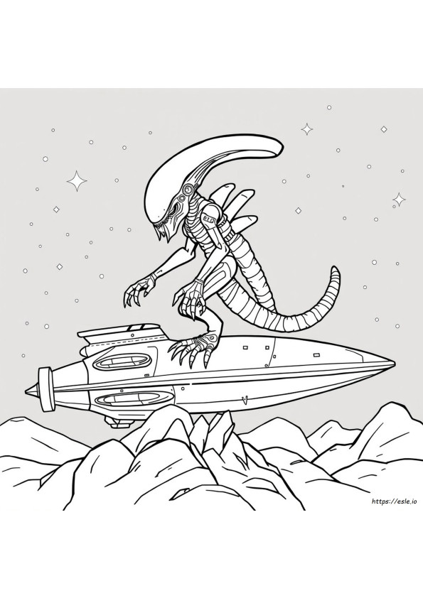 Xenomorfo Da Colorare