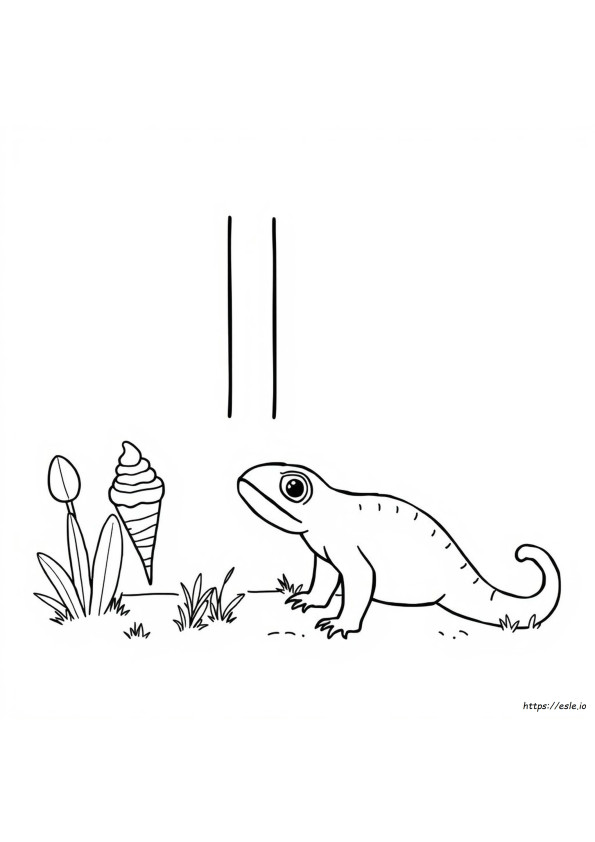 Letter I Colouring Pages