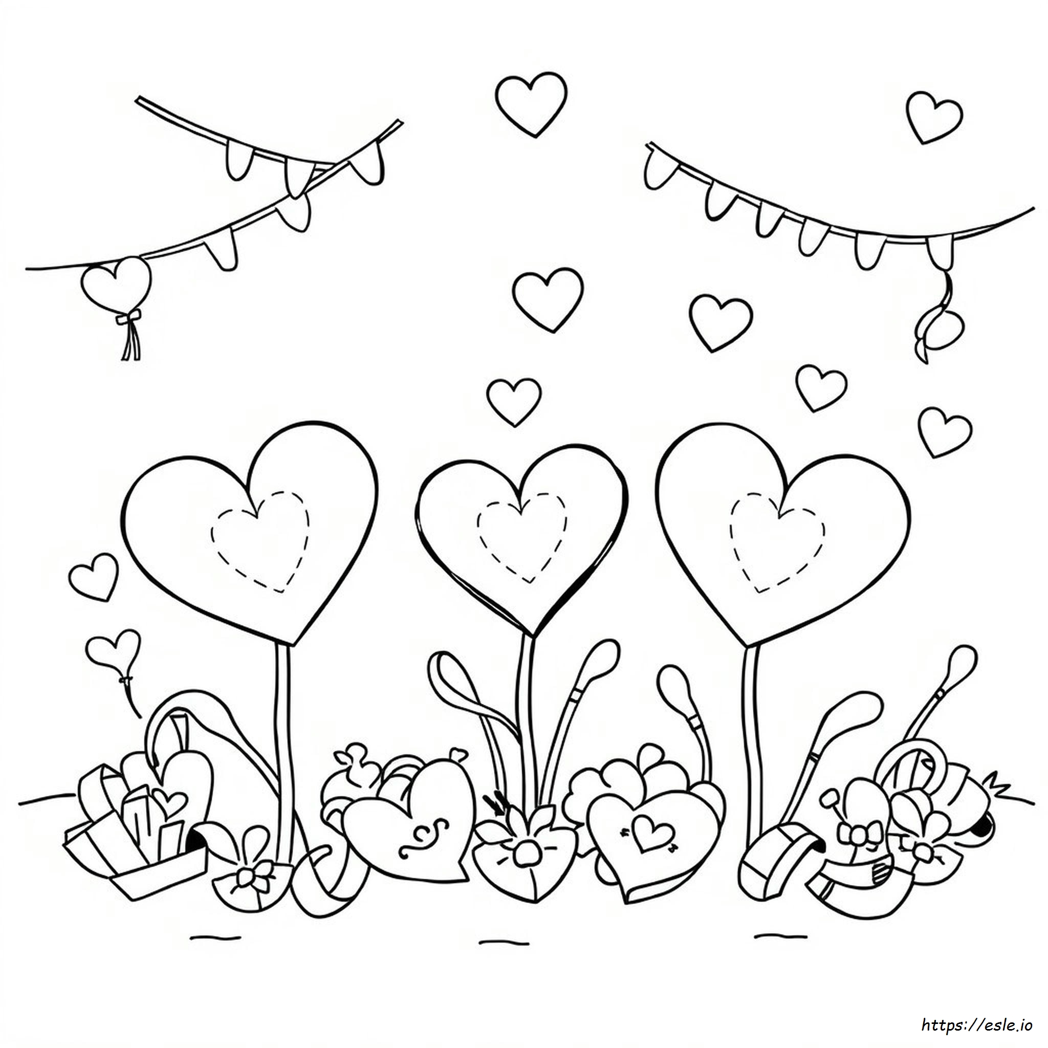 Coloriage Saint-Valentin Par Numéro
