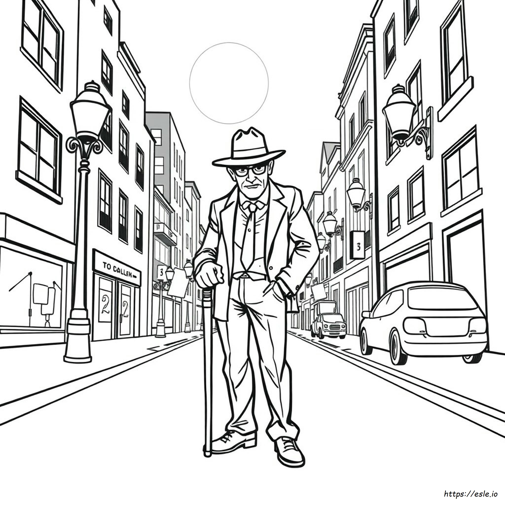 Gangster Coloring Sheets
