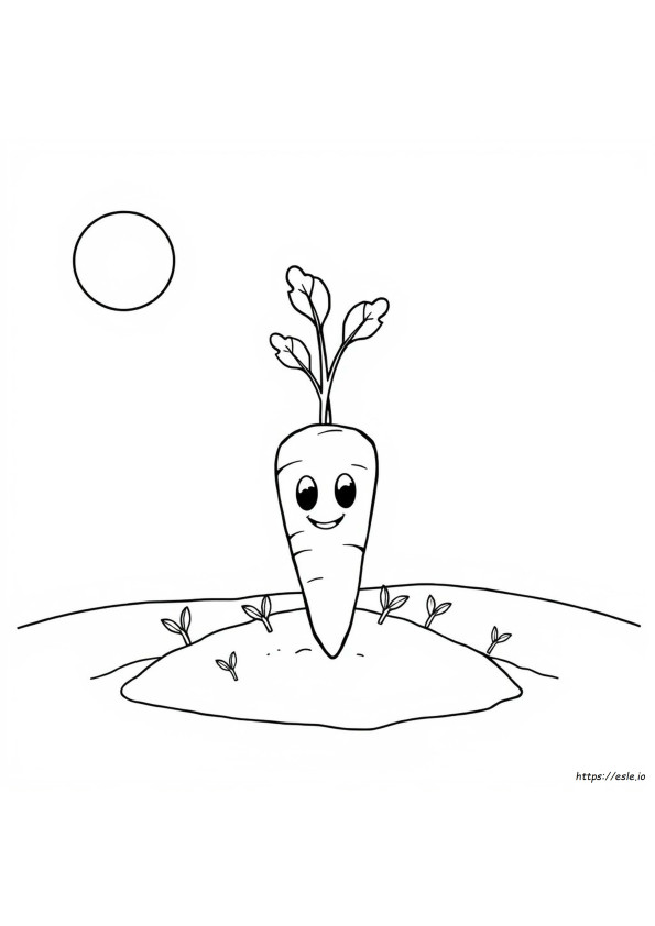 Coloring Carrot Template