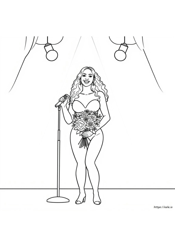 Coloring Page Of Beyonce