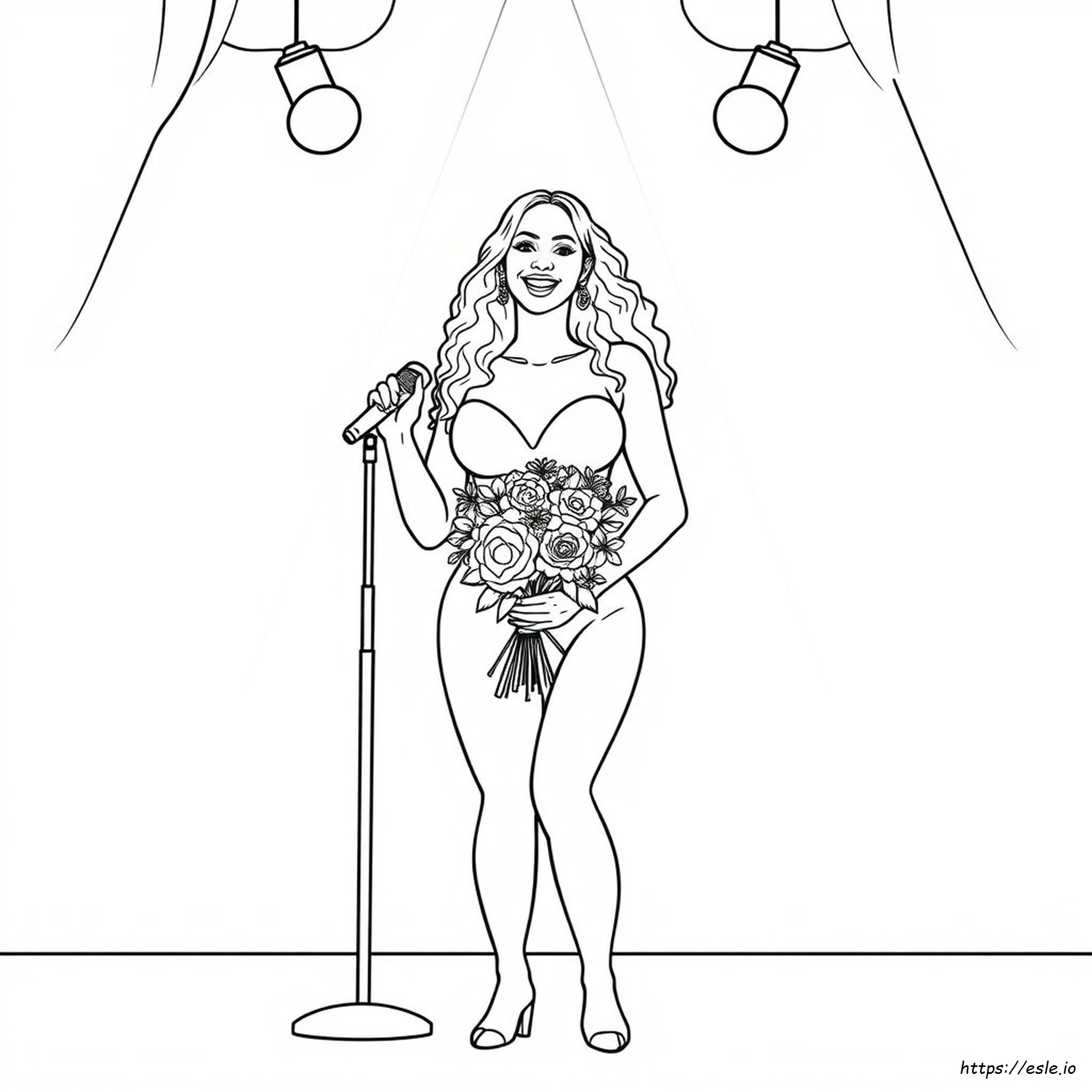 Kolorowanka Beyonce