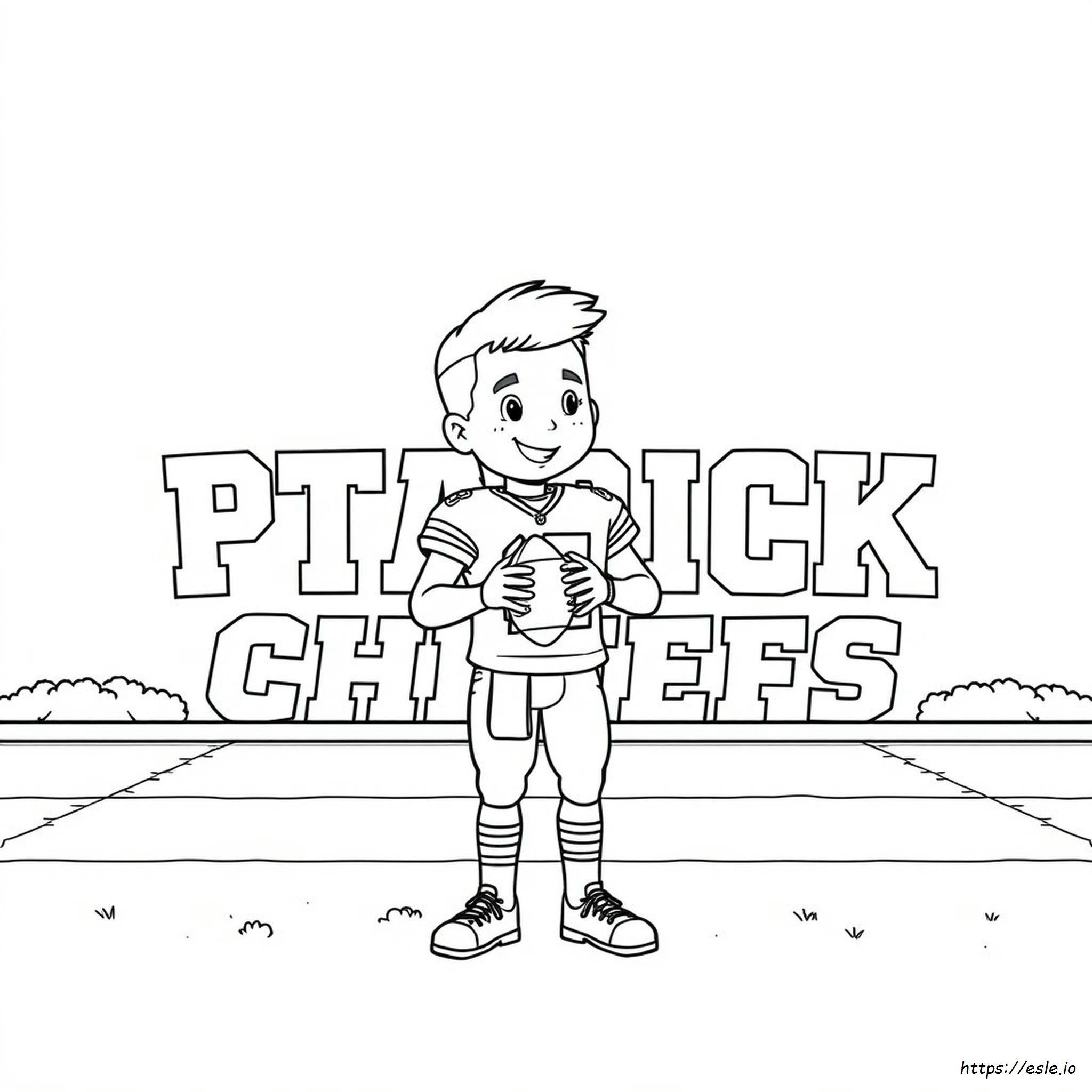 Drawing Patrick Mahomes Coloring Pages