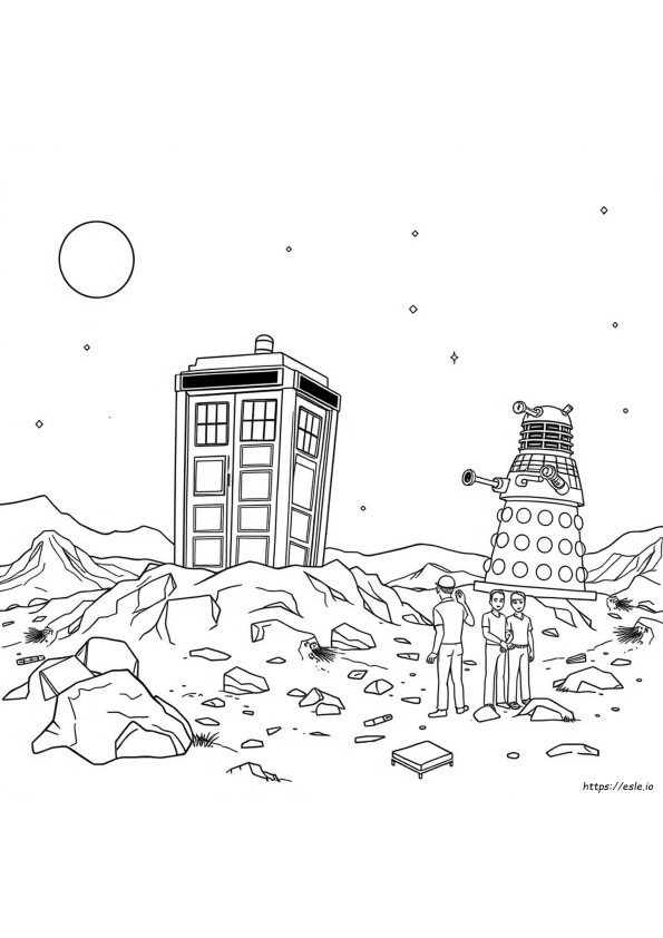 Doctor Who Coloring Book Pages