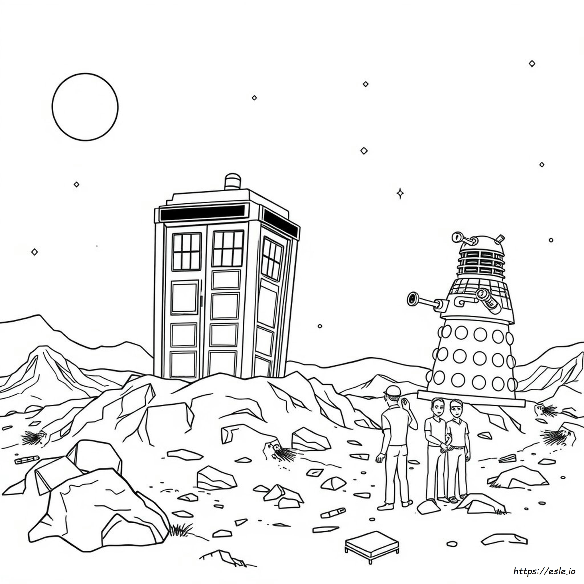 Planșe De Colorat Doctor Who