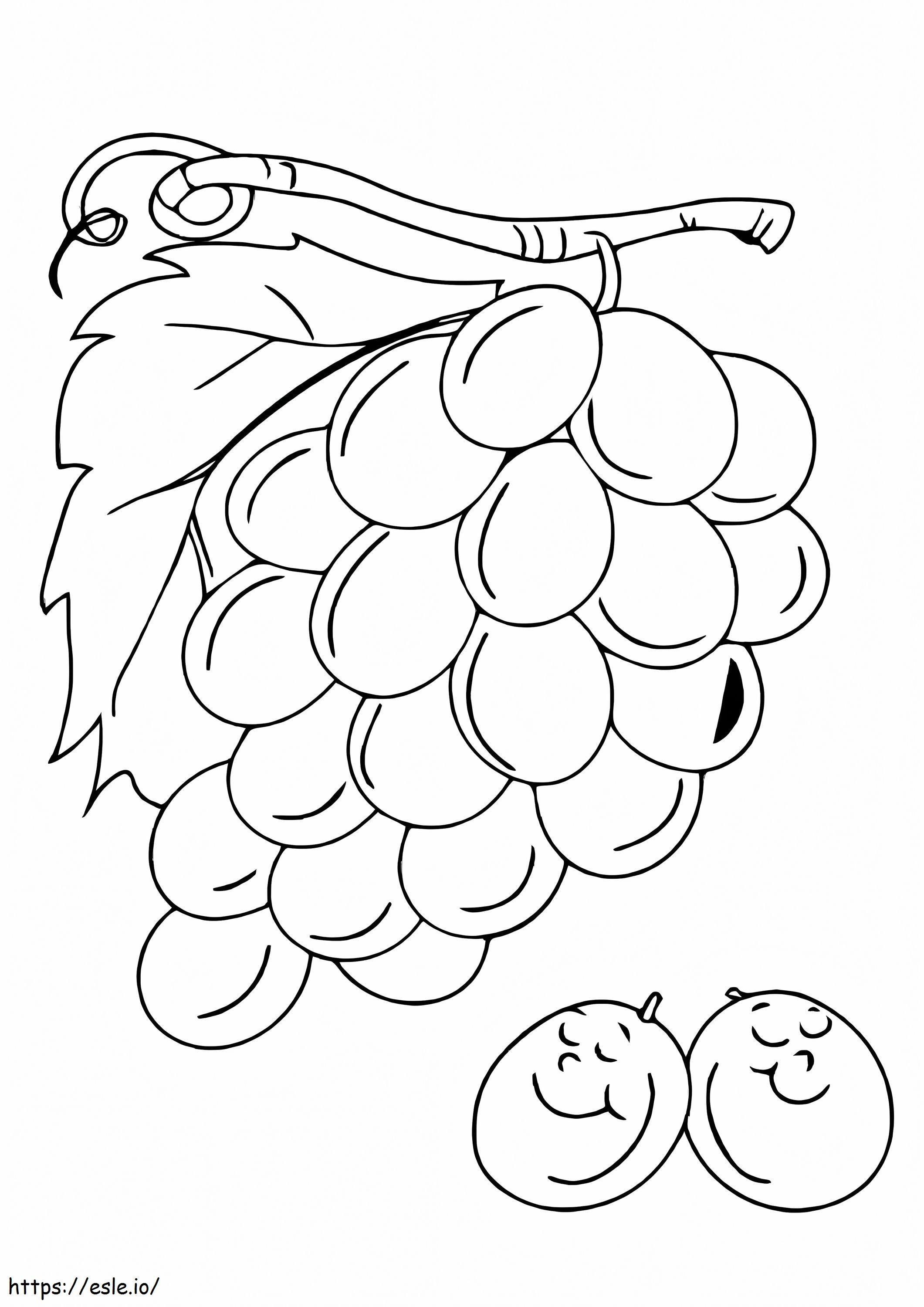 Free Grape Graphics coloring page
