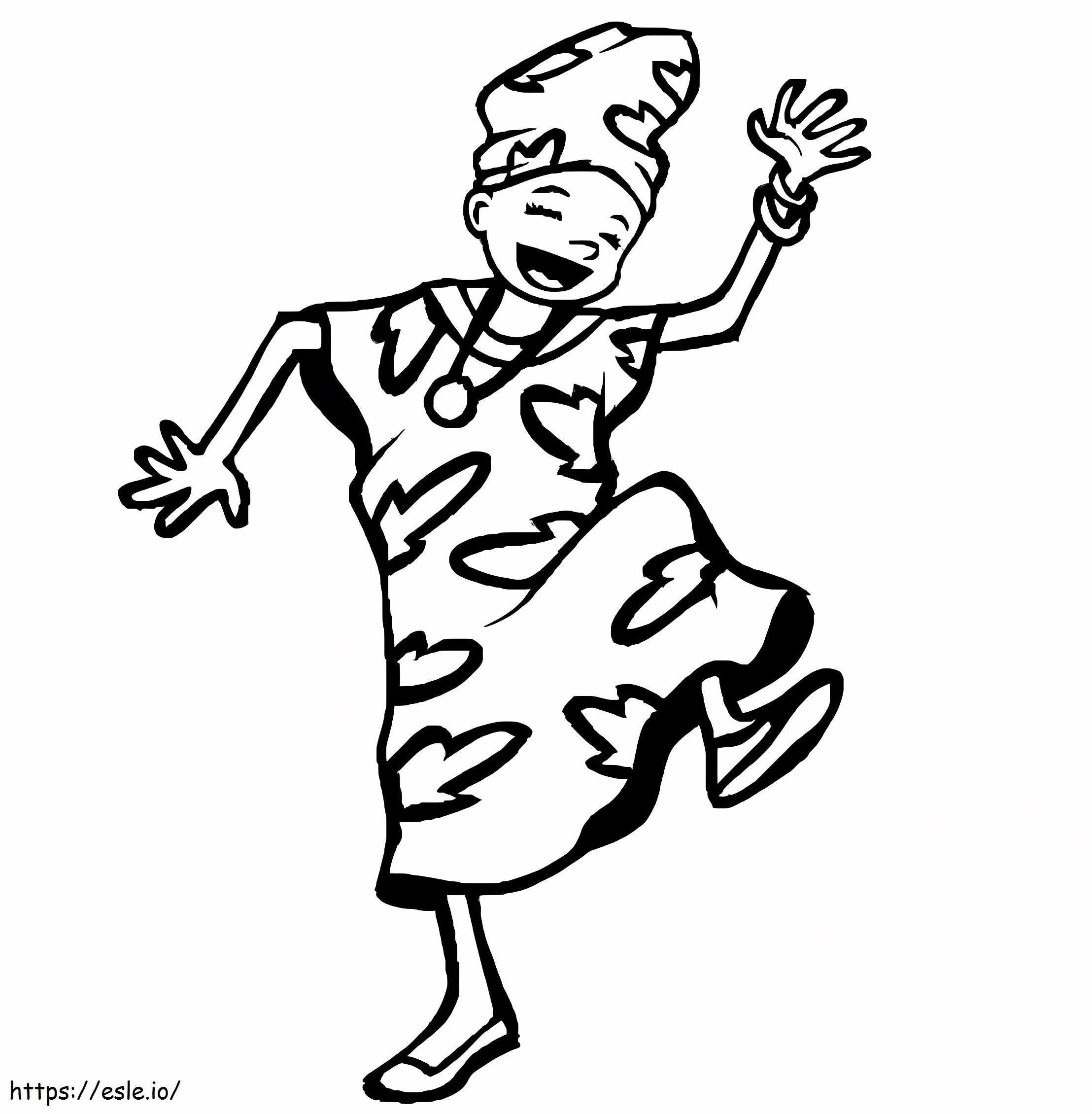 Nigerian Traditional Clothes coloring page