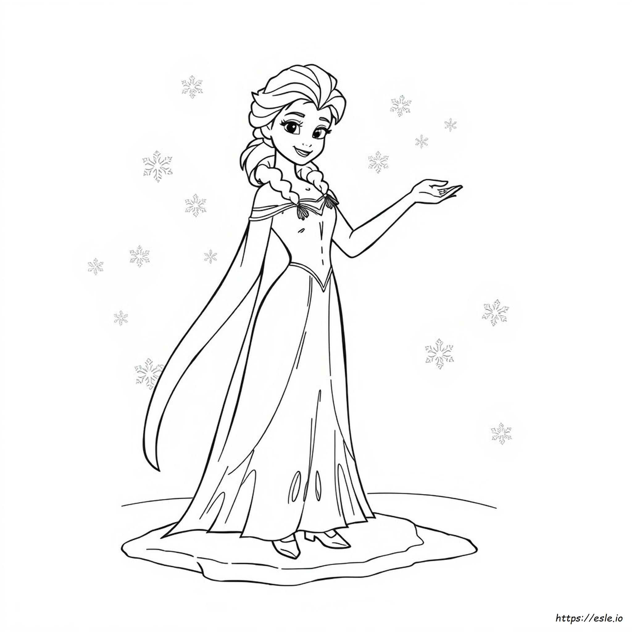 Coloring Frozen Elsa